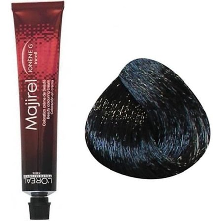 Permanent farve L'Oréal - Majirel nr. 1 sort - Creme tekstur