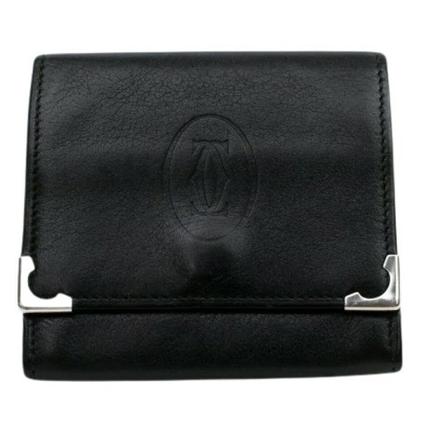 Cartier Vintage Pre-owned Wallets Sort, Dame Vintage Accessories, Størrelse: ONE Size
