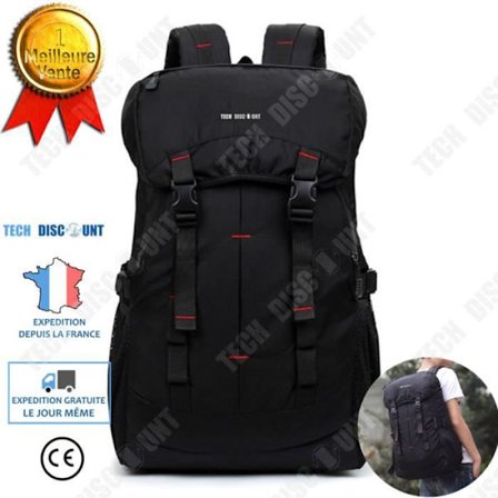 Ryggsäck för vandring - TD - 50L - Vattentät - Nylon - Svart