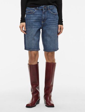 Vila Vijaf Rw Bermuda Shorts Mbd/Bfs - Blue - 38