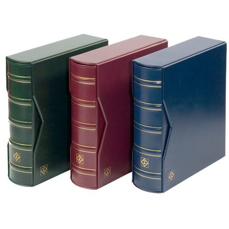 FDC-album C6 og kassette til 200 postkort, breve og FDC'er - Rød