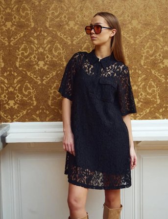 Noella Jozie Dress - Black - L