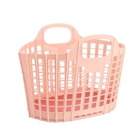Sammenklappelig indkøbskurv badeværelse brusekurv plastik kurv med håndtag
