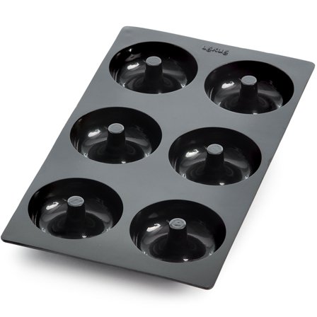 Lékué Gourmet Donutform 6 stk Svart
