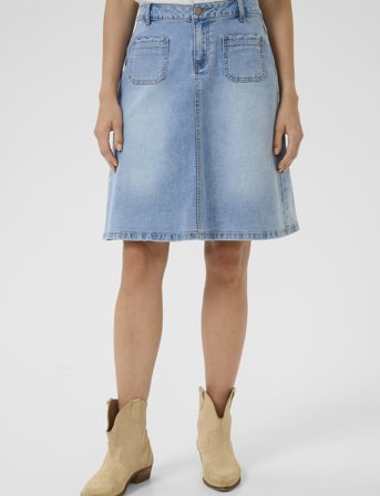 Cream Crjuliette Denim Skirt - Blue - 34