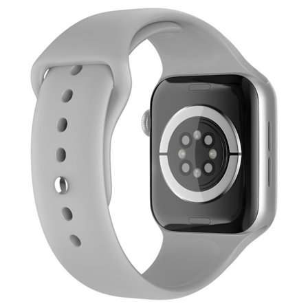 Apple Watch 38/40/41/42 mm Silikon Armband (M/L) Ljus Grå