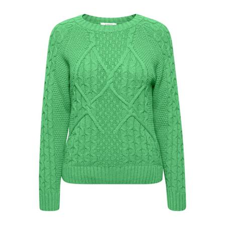 b.young Round-neck Strik Grøn, Dame Striktrøjer