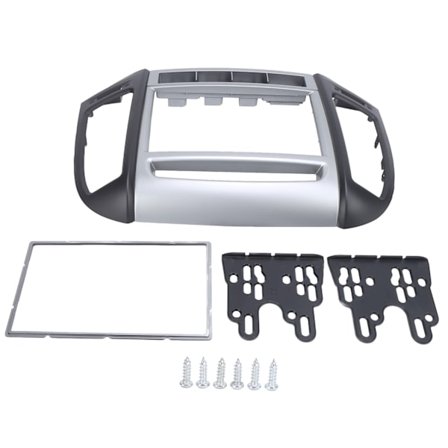 Bilradio ramme trim instrumentbræt panel 2Din udskiftning til HYUNDAI SANTAFE HIGHEND LHD 2007