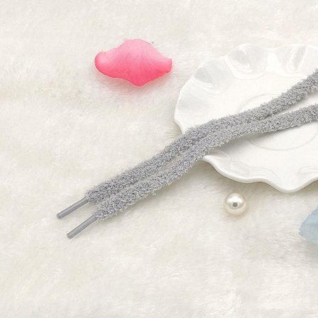 Flate skolisser Canvas Sko Lisser GRÅ