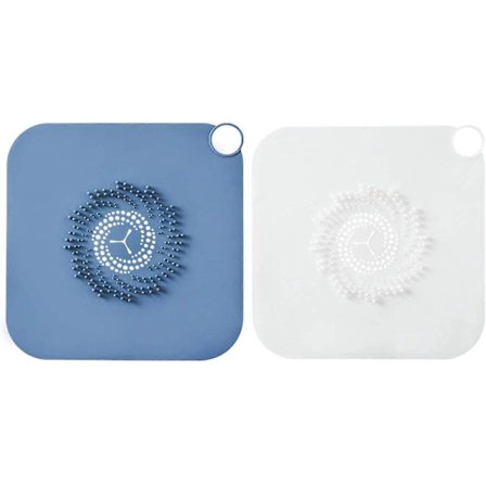 2 stk. Silikone Afløbsfiltre, Skridsikker Hårfanger til Brusere, Afløbshårfanger, til Brusebad Køkkenvask Afløbsbeskyttelse Hjem 