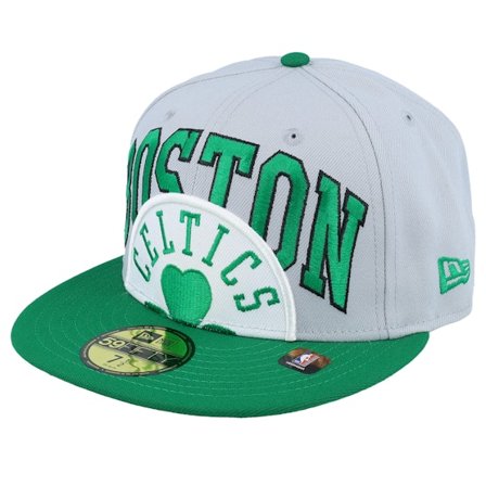 New Era - NBA Gris fitted Casquette - Boston Celtics 59FIFTY NBA Tip Off 23 Grey/Green Fitted @ Hatstore
