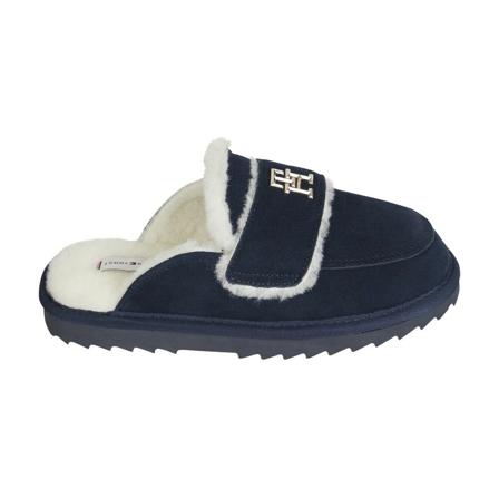 Tommy Hilfiger Slippers blå, Dam Tofflor, Dam, Storlek: 39 EU