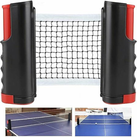 Ping Pong Nett, Inntrekkbar Bordtennisnett/Reservedelsett, Justerbart Nett, Bærbart Reise Nett,
