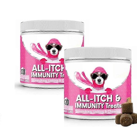 NutriPaw All-Itch Immunity Treats För Hundar - Lindra Kliande Tassar, Ögon, Öron, Hud 1st