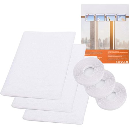 Vindue Myggenet, 3 Fly Screen Vindue Net Insektnet Insektnet Insekt Bi Myggenet med 3 Tapes Hvid