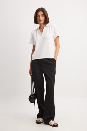 NA-KD Classic Pantalon de tailleur habillé à taille mi-haute - Sets - Noir - EU 32
