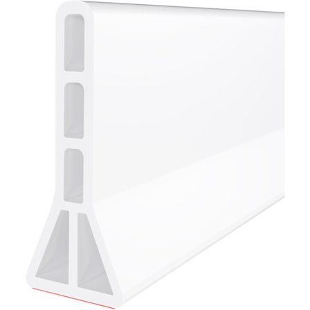 Brusebund Vandbarriere 100 cm – 10 cm Høj Sammenklappelig Vandstop til Brusekabine uden Bund, Våd & Tør Adskiller til Badeværelse & Køkken