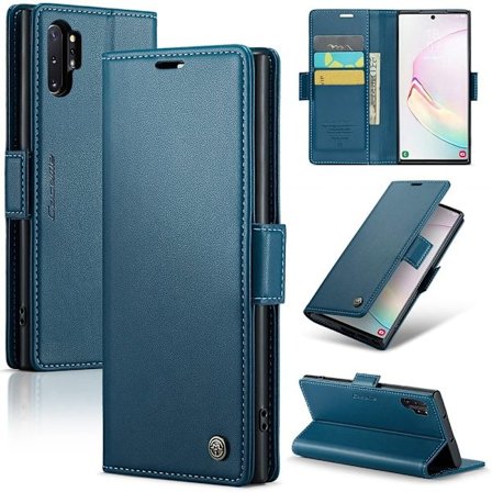 CaseMe Samsung Galaxy Note 10 Plus Smooth Suojakotelo - Sininen