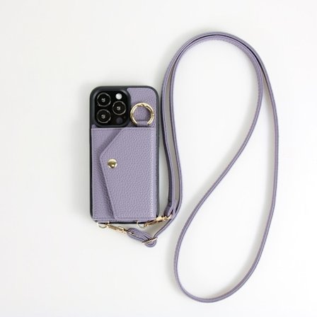 iPhone 13 Pro, telefondeksel med snor, TPU SIM-kortspor telefondeksel, lilla