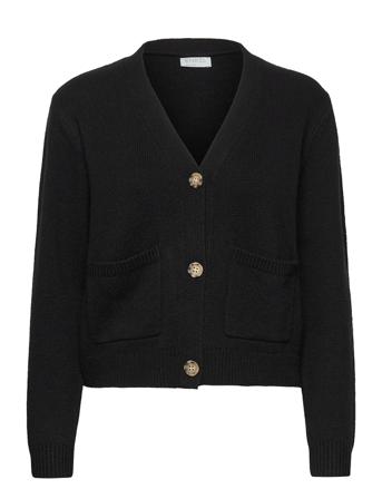 Wool Cardigan Black Enkel Studio