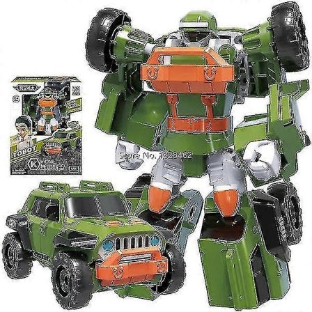 Mini Tobot Transformer robotlegetøj Korea tegnefilmsbrødre anime Tobot transformerende billegetøj [HK] med farveæske.