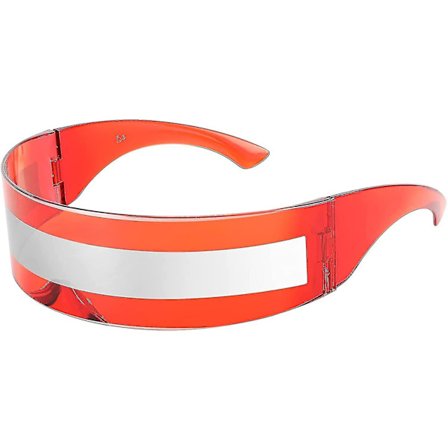80'er Futuristic Visor Cyber Solbriller Mænd Kvinder Futuristic Punk Style Cosplay