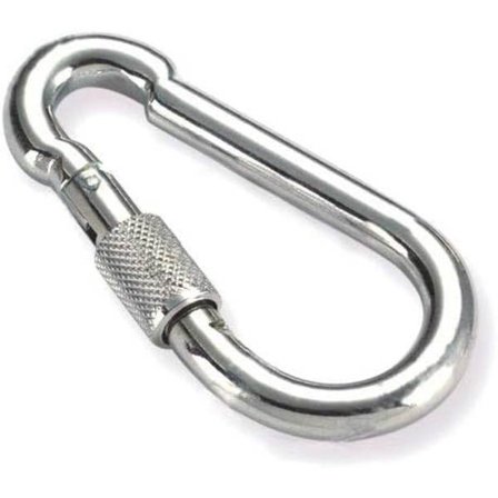 2x karbinhake 90 x 9 mm | 250 kg stålbygel