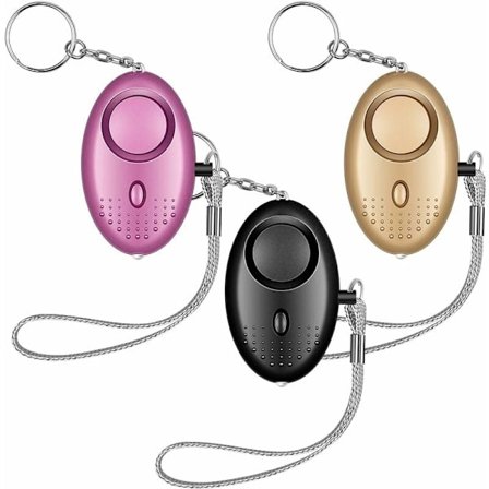 3-osainen 135 DB:n tasku hälytys taskulampulla. Henkilökohtainen hälytys. Portti