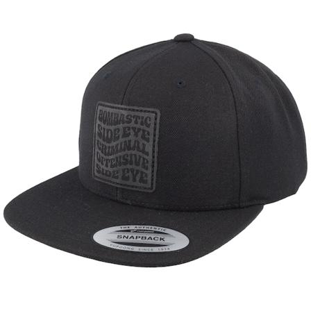 Iconic - Svart snapback Caps - Bombastic Side Eye Black Snapback @ Hatstore