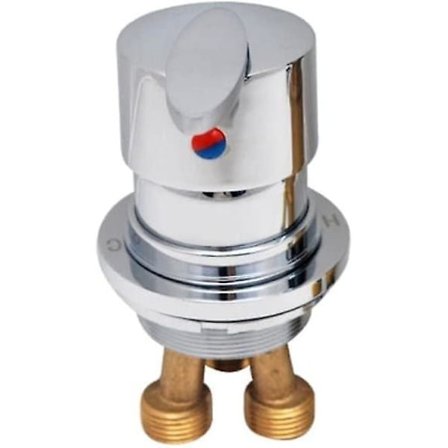 Badekararmatur Bad Mixer Todelt Split Brusearmaturer Varmt og Koldt Vand Armatur Eller Vej Diverter Mixer Badeværelse Bruser