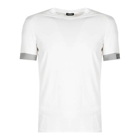 Dsquared2, Dsquared 2 T-shirt Biały, Mężczyzna, Rozmiar: L