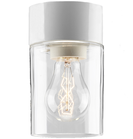 Ifö Electric Opus 100/175 Takarmatur IP44, E27, klar Vit, Belysning