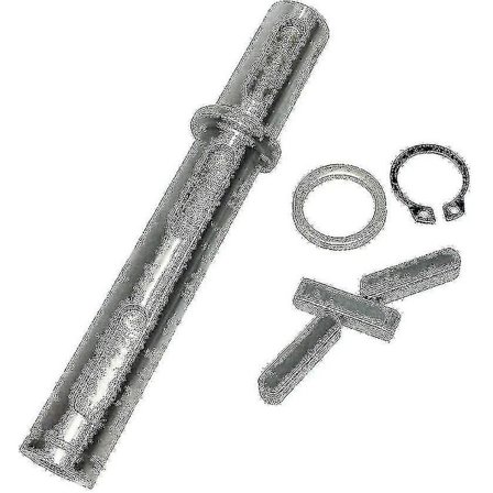 Vinkelväxel med maskhjul - Utmatningsaxel, bricka, S-ring och vinkelpinne