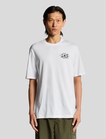 Lyle & Scott Chrome Graphic T-Shirt - White - XXL