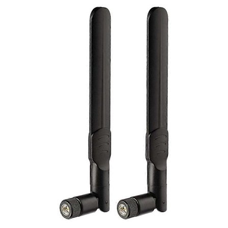 4G LTE Antenne 8DBi SMA-stik Antenne (2 styk) Kompatibel 4G LTE Router Gateway Hjemmetelefon Hot Overraskelsesgave Sort