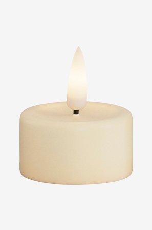 DeluxeHomeart - LED värmeljus 4x4,5 cm 2 st - Vit - Ljus - Från Homeroom