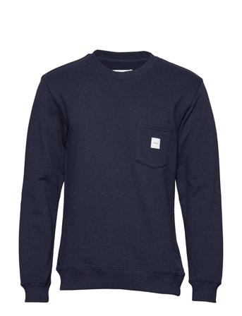 Square Pocket Sweatshirt Svetari Collegepaita Sininen Makia