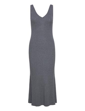 Olissa Knit Dress Knælang Kjole Grå REMAIN Birger Christensen