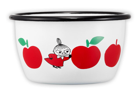 Mummi Emaljebolle Epler Rød 3dl