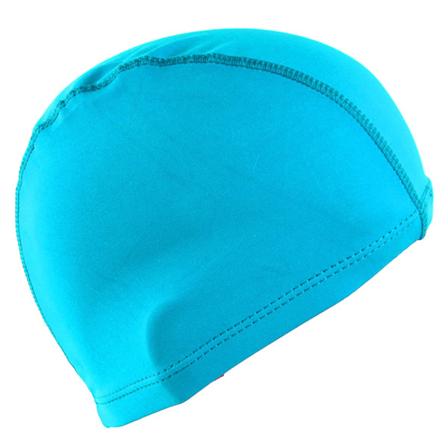 Ensfarget svømmehette i nylonstoff, svømmehette for menn og