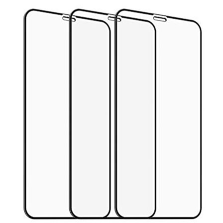 iPhone 11 Pro Max Skärmskydd 3D Aluminiumram 3-PACK
