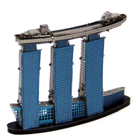 3D Pussel Metall - Berörmda byggnader - Marina Bay Sands casino