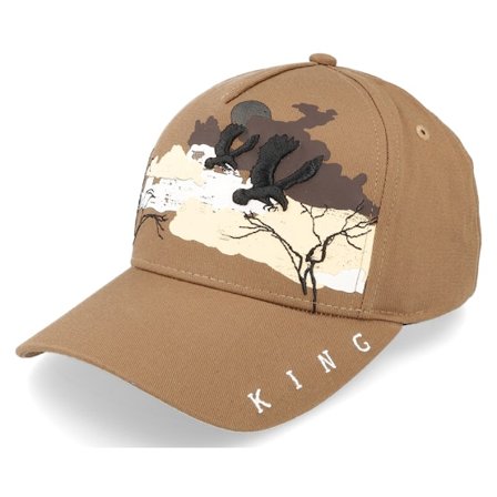 King Apparel - Beige adjustable Cap - Explorer Curved Peak Almond Adjustable @ Hatstore