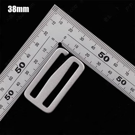 1 stk. Metal Stigespænde Lås Slider Juster Spænder 38MM