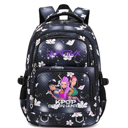 Kpop Demon Hunters Print Rygsæk Studenter Skoletaske Anime Tegneserie Skuldertaske til Børn Teenagere Fans