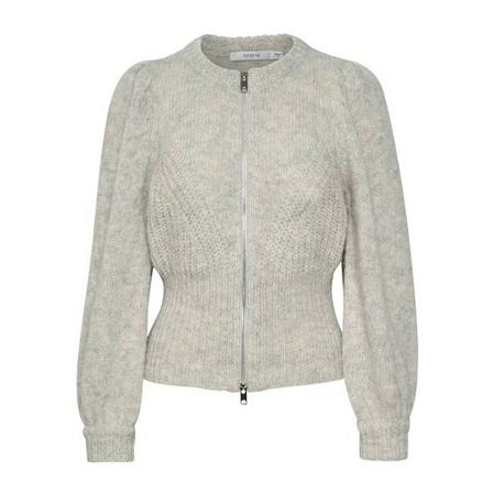 Gestuz, Diankagz Knitted Cardigan 10905934 Grijs, Dames, Maat:S
