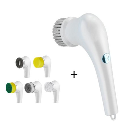 Elektrisk håndholdt skrubbeborbørstesett Ren børste