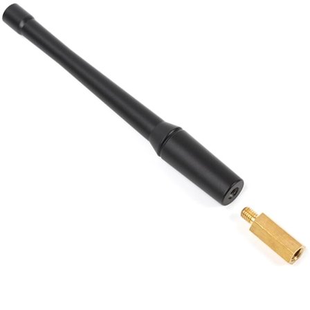 FM AM -radiosignaalin korvaava antenni lisävarusteisiin, musta