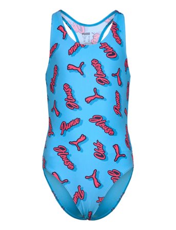 Puma Swim | Puma Swim Girls Printed Swimsuit 1P | 164