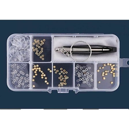 Briller Reparasjonssett Skruer Muttere Skiver Neseputer Skrutrekkere Pinsett Sliver